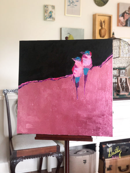 “I Want to Fly Away” Birds Oil Painting Release
