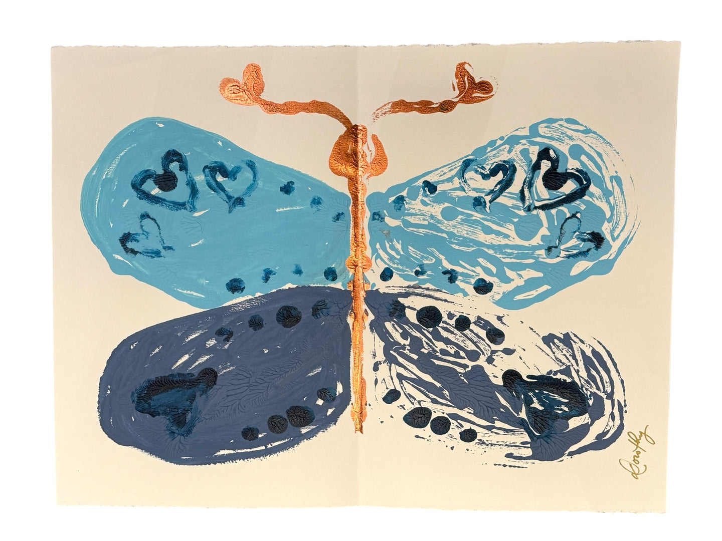 Rorschach Butterfly in Blue