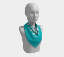 Grandmillennial Shop Scarf - Tiffany Blue