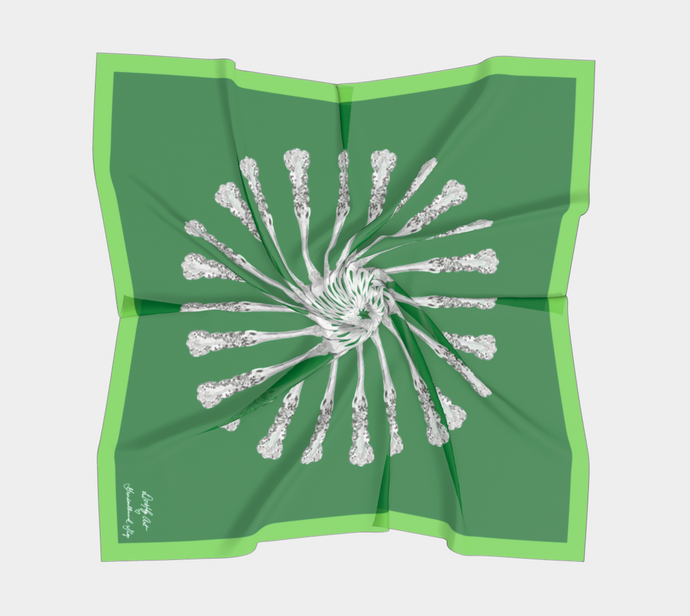 Grandmillennial Shop Scarf - Green
