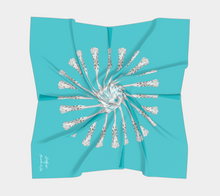 Grandmillennial Shop Scarf - Tiffany Blue
