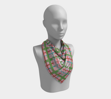 Grandmillennial Shop Scarf - Plaid