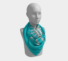 Grandmillennial Shop Scarf - Tiffany Blue