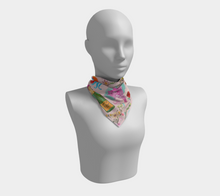 Scarf - "Flowers and Tigers and Bubbly! Oh My!" in Light Pink