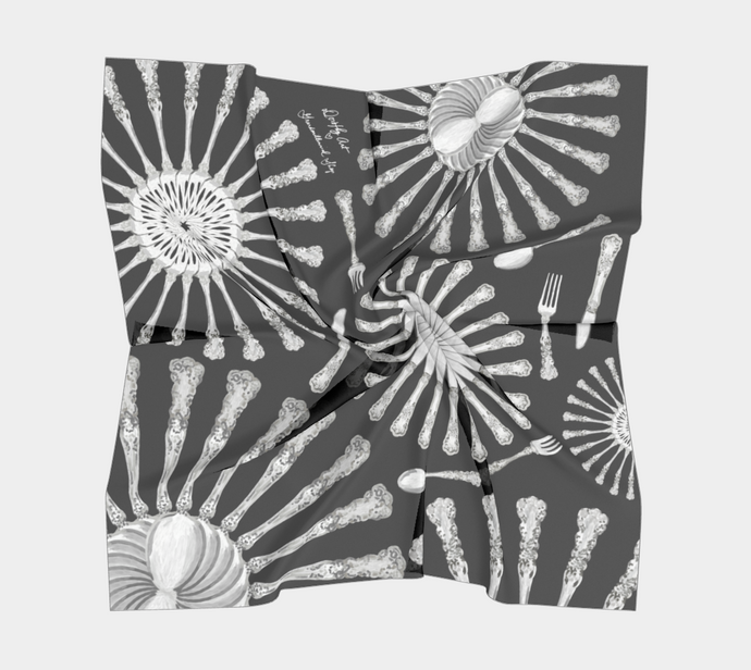 Grandmillennial Shop Scarf - Black
