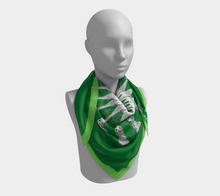 Grandmillennial Shop Scarf - Green