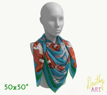 Silk Scarf - Fox & Hare