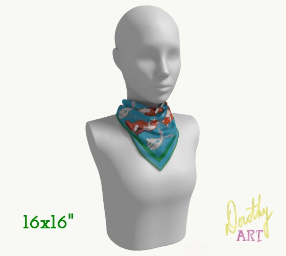 Silk Scarf - Fox & Hare