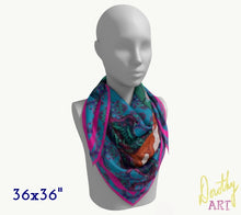 Silk Scarf - Foxes on Furniture & Hares on Chairs