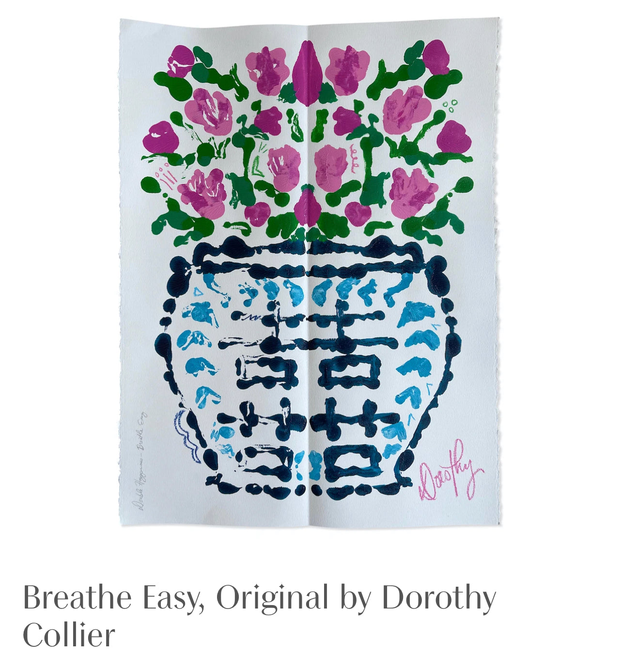 Commission Your Rorschach Ginger Jar Painting