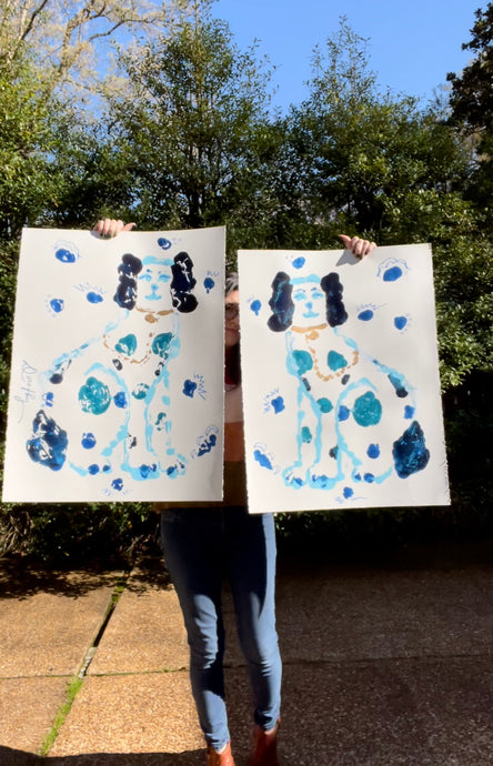 Rorschach Staffordshire Pair 11 - Blue