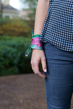 Scarf - "Flowers and Tigers and Bubbly! Oh My!" in Teal