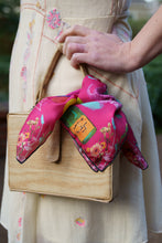 Scarf - "Flowers and Tigers and Bubbly! Oh My!" in Fuschia Hot Pink