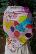Scarf - "Flowers and Tigers and Bubbly! Oh My!" in Light Pink