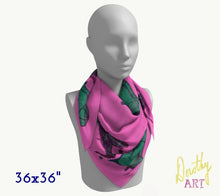 Silk Scarf - Settee & Balloon Chair Furniture in Pink