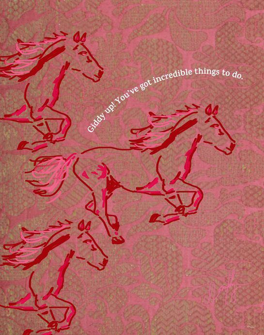 Year of the Fire Horse Art Print - Dorothy Art