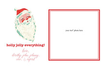 santa holly jolly holiday card