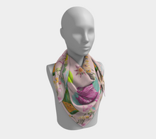 Scarf - "Flowers and Tigers and Bubbly! Oh My!" in Light Pink