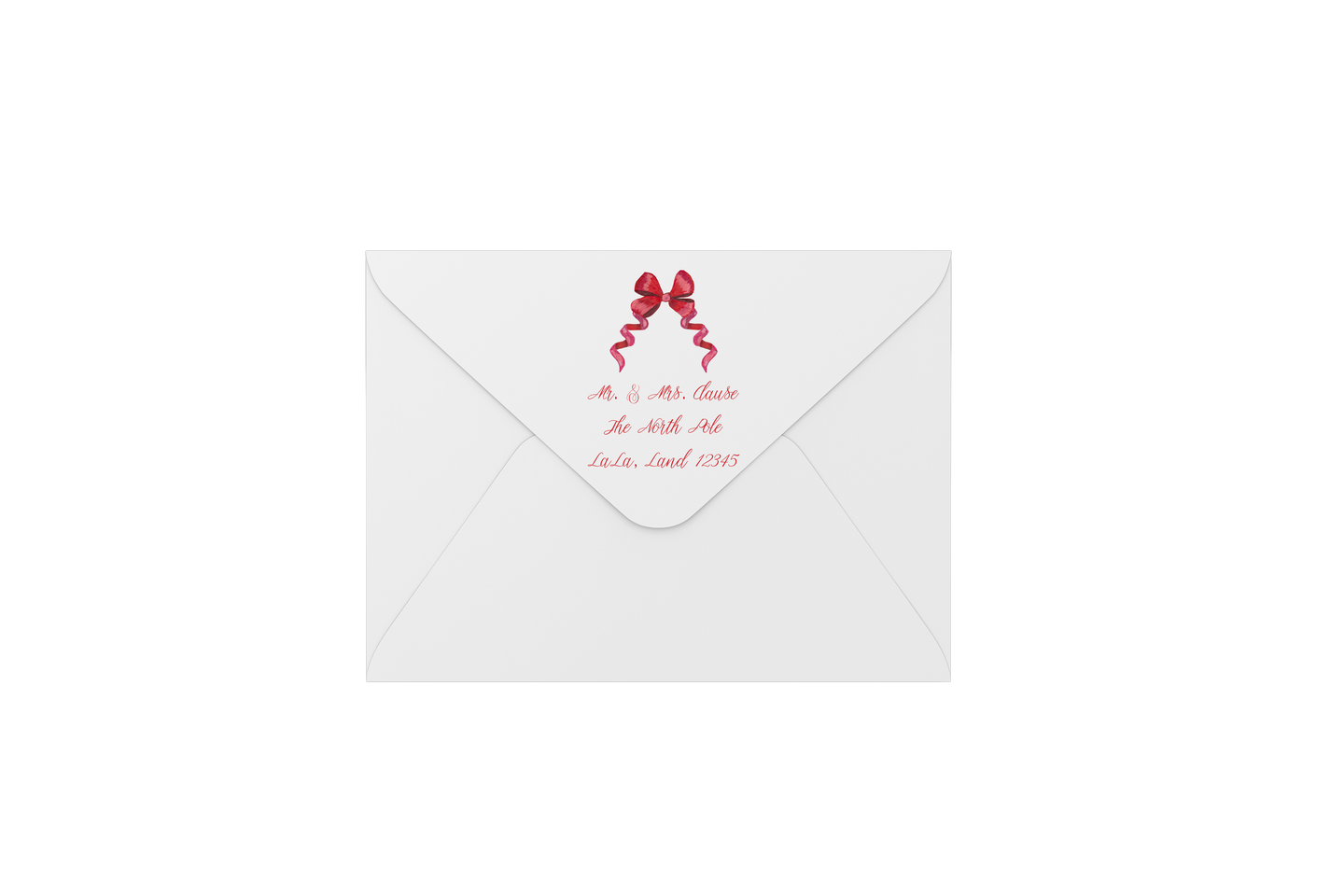 bow envelopes - address printing