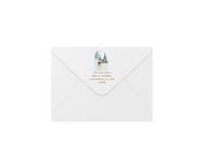 deer in snow envelopes - address printing