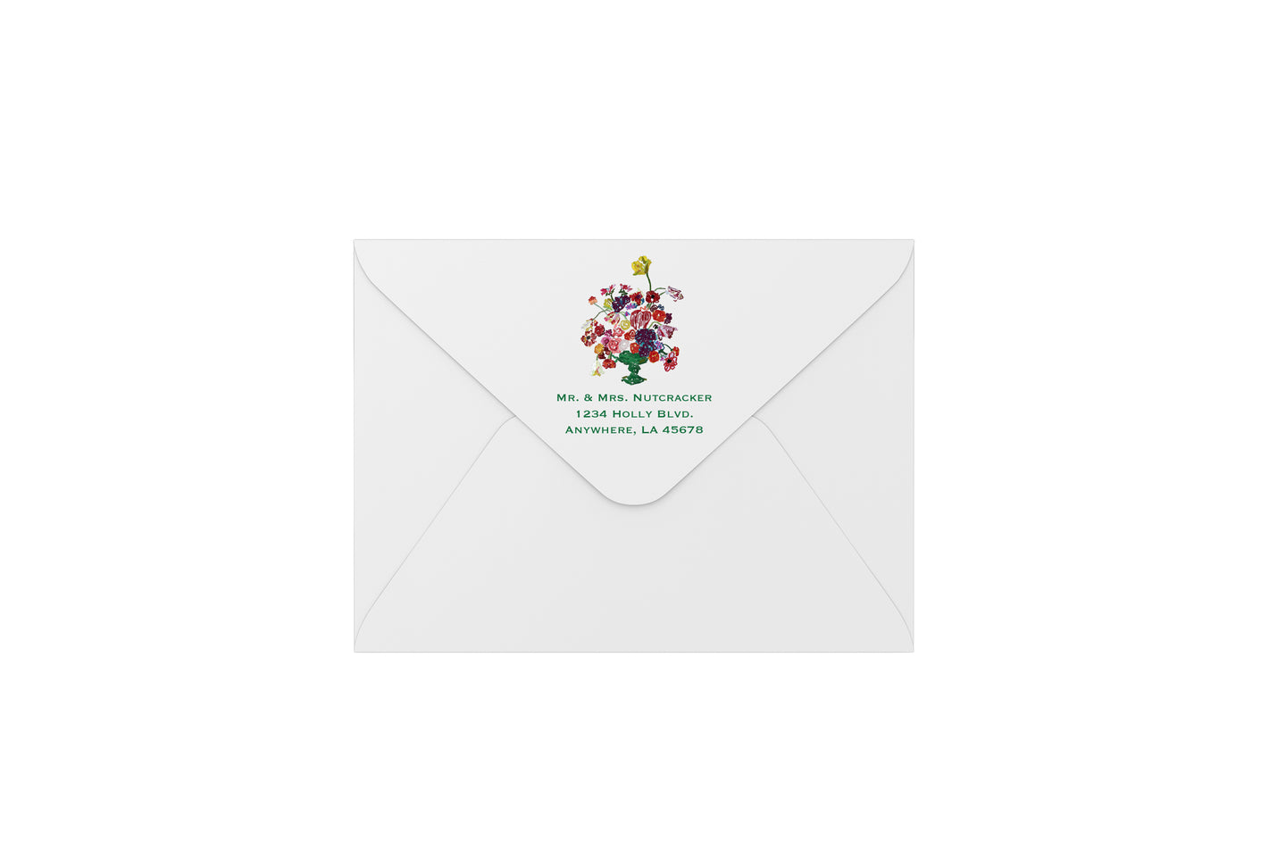 florals bright envelopes - address printing