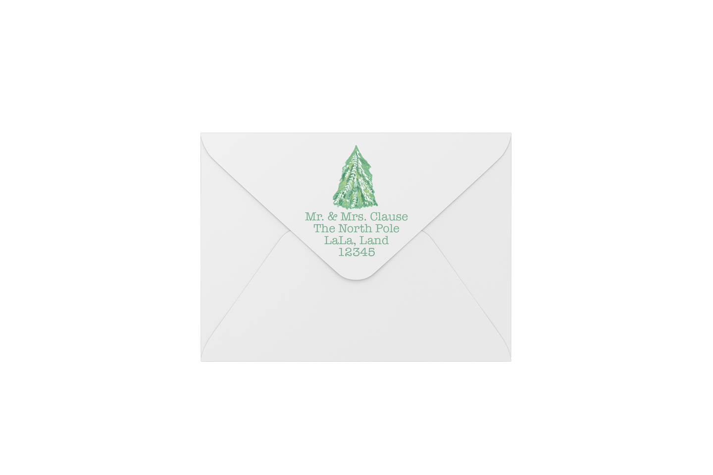 tree sketch envelopes - address printing
