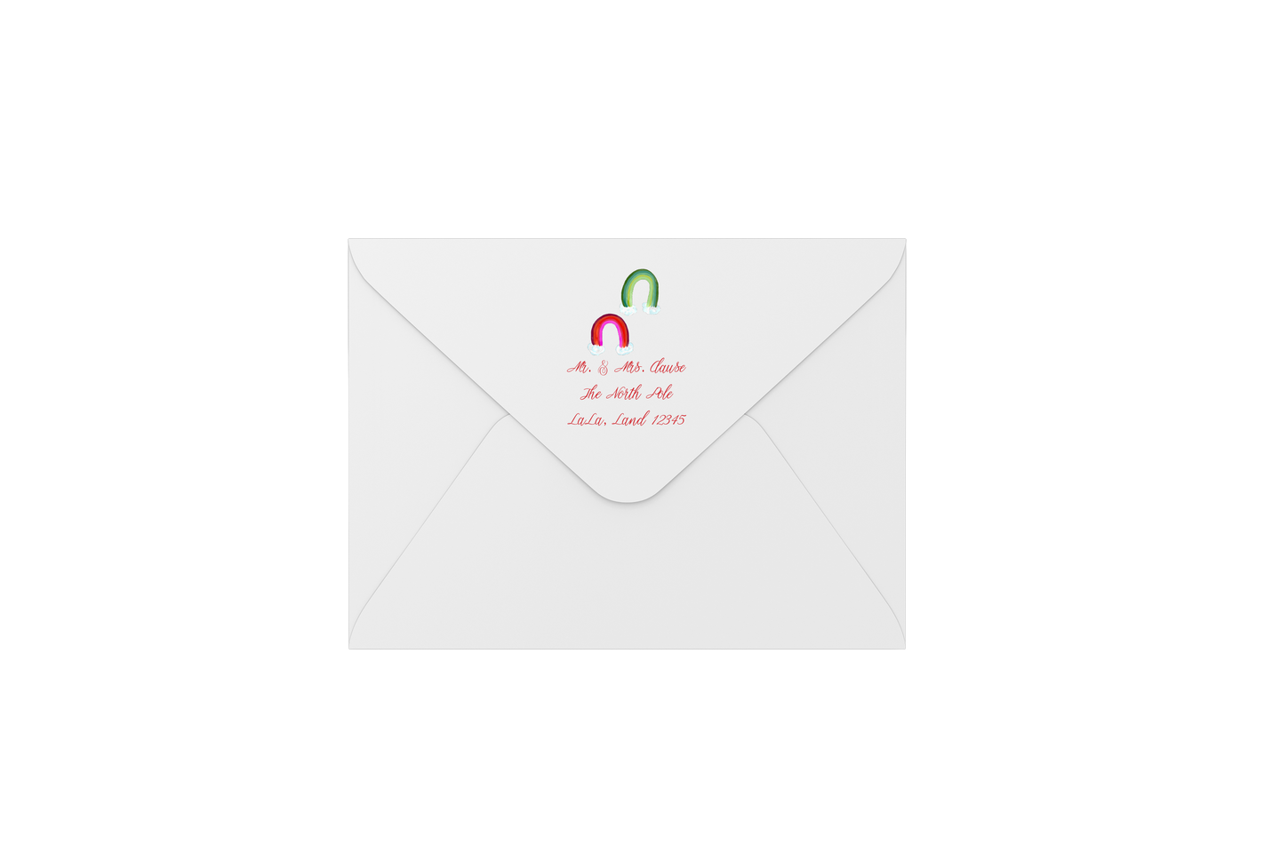 rainbow envelopes - address printing