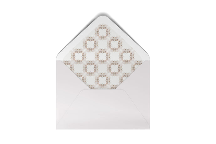 gingerbread house white - envelope liner