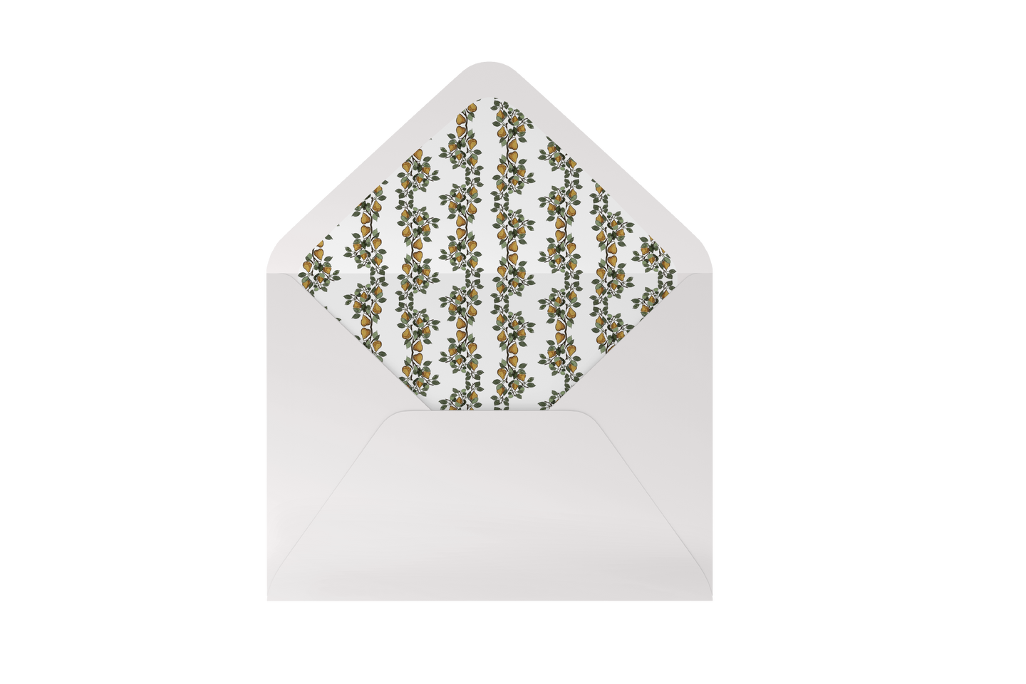 partridge pear envelope liner