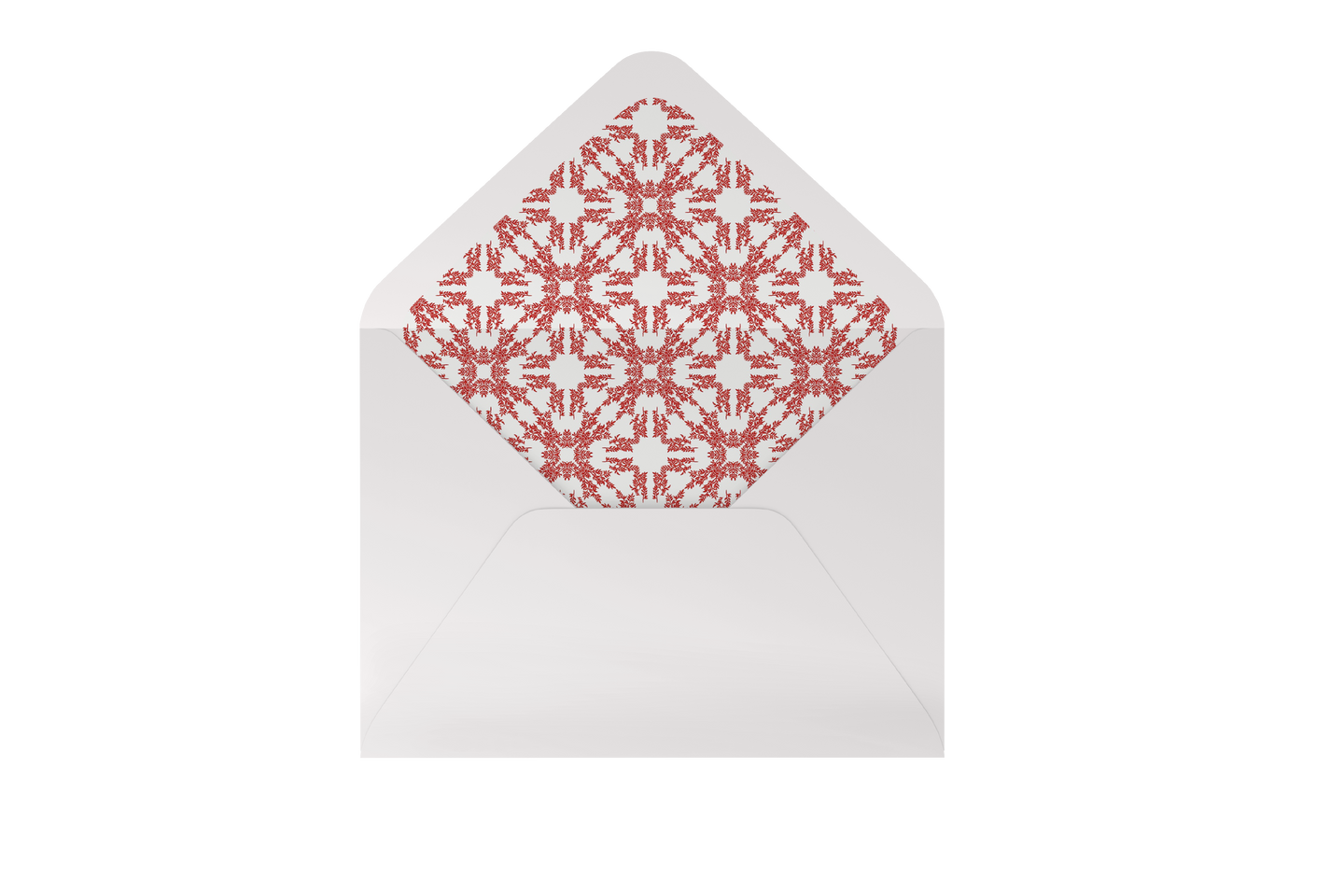 fern in red envelope liner