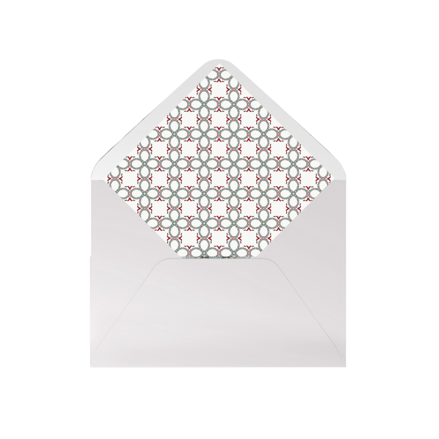 wreath card envelope liner