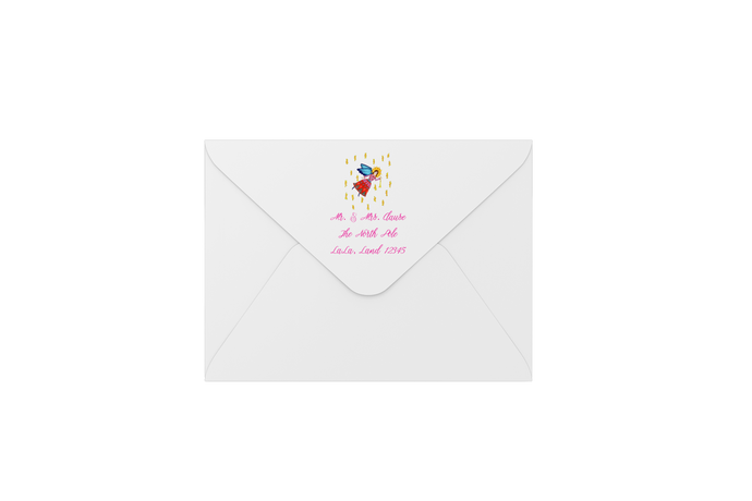 angel bright envelopes - address printing