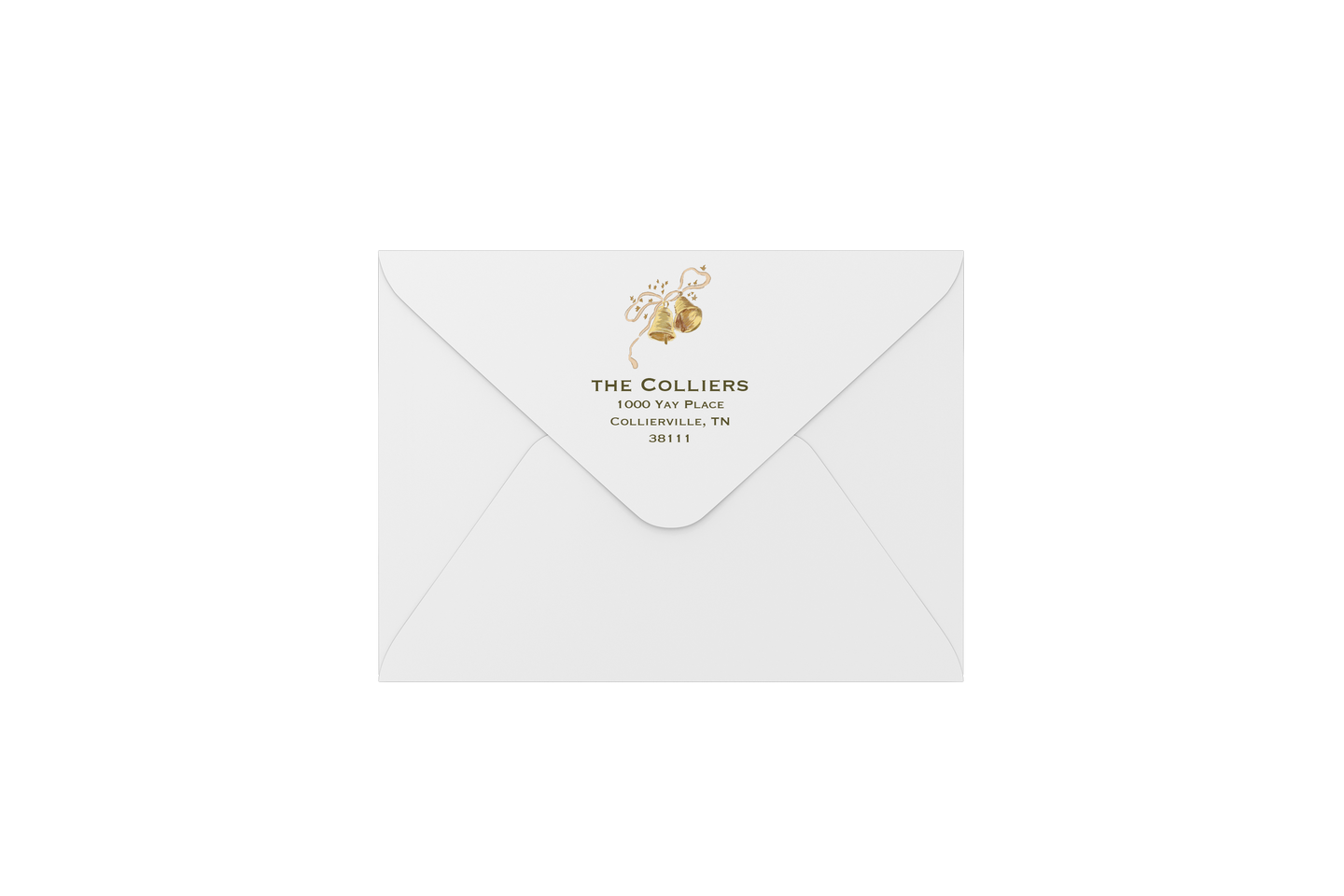 holly and bells envelopes - address printing