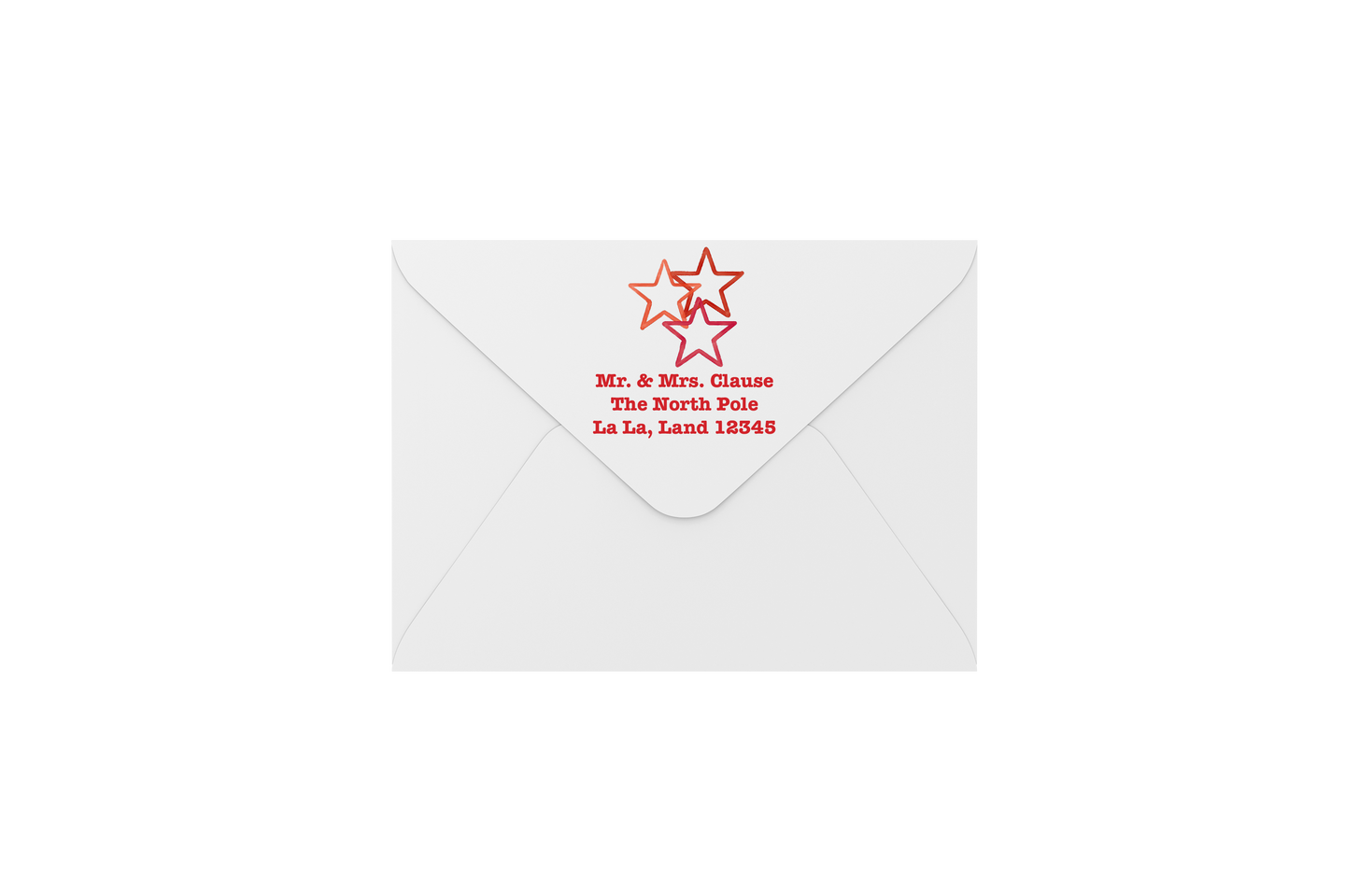 star red envelopes - address printing