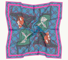 Silk Scarf - Foxes on Furniture & Hares on Chairs