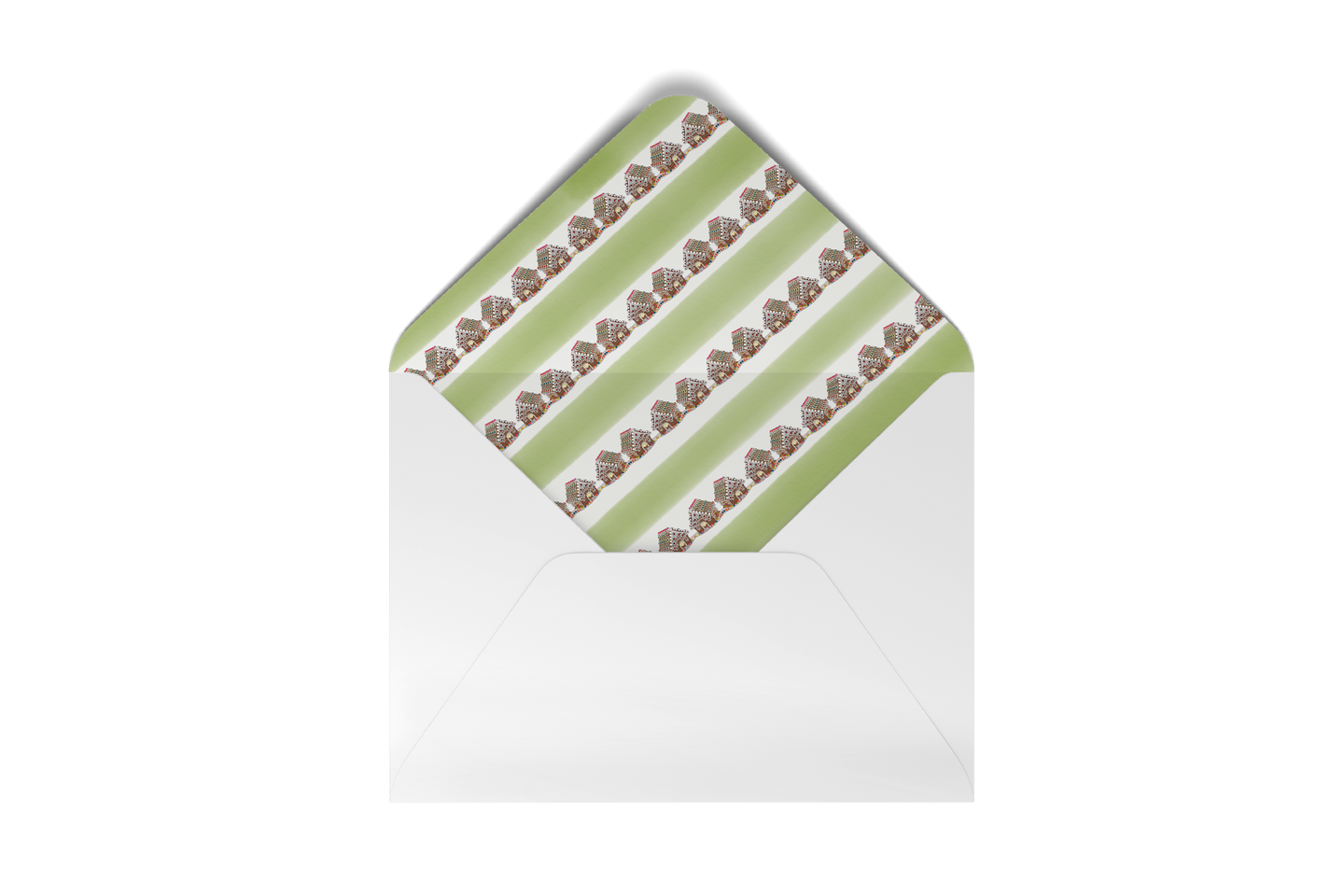 gingerbread candy envelope liner