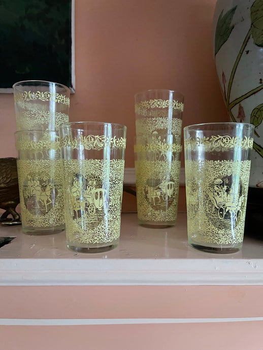 Barware - Yellow Juice Glasses
