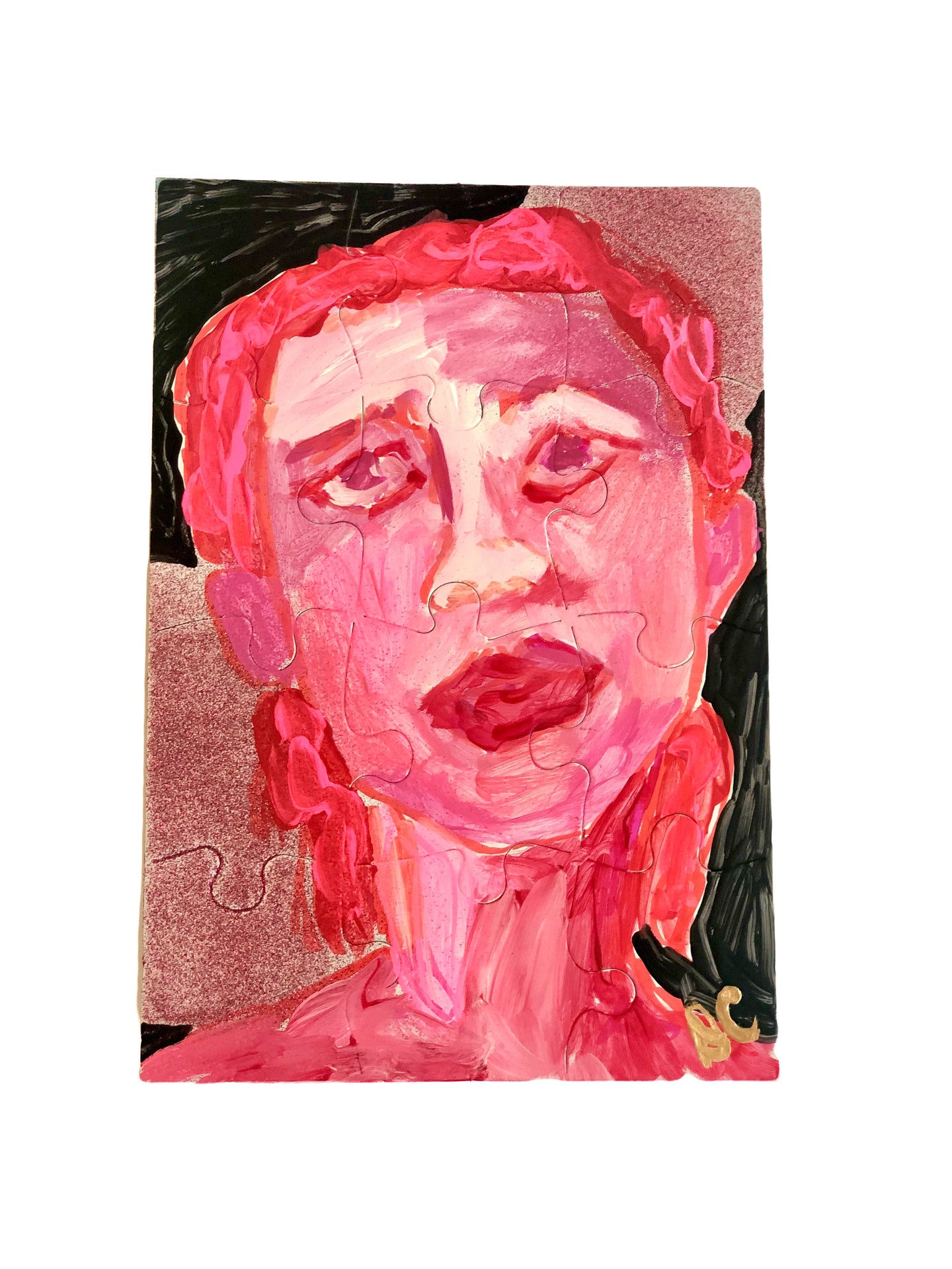 Portraits of Puzzling Times - Pink 5 - Dorothy Art