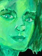 Portraits of Puzzling Times - Hopeful for Rainbow Vision in Green - Dorothy Art
