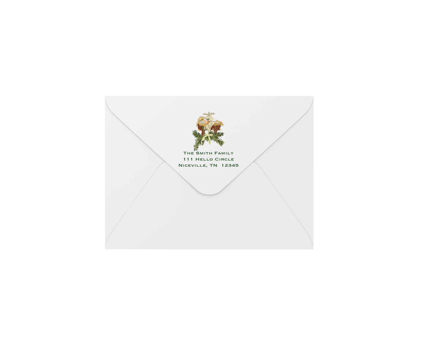 nativity envelopes - address printing