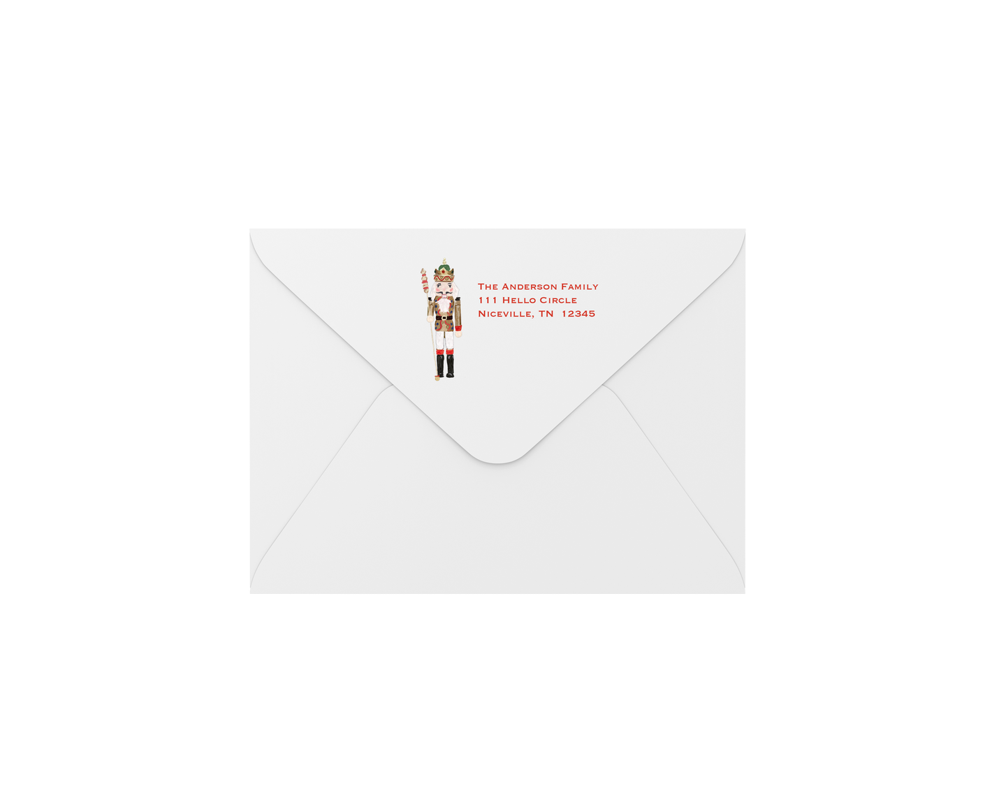 nutcracker envelopes - address printing
