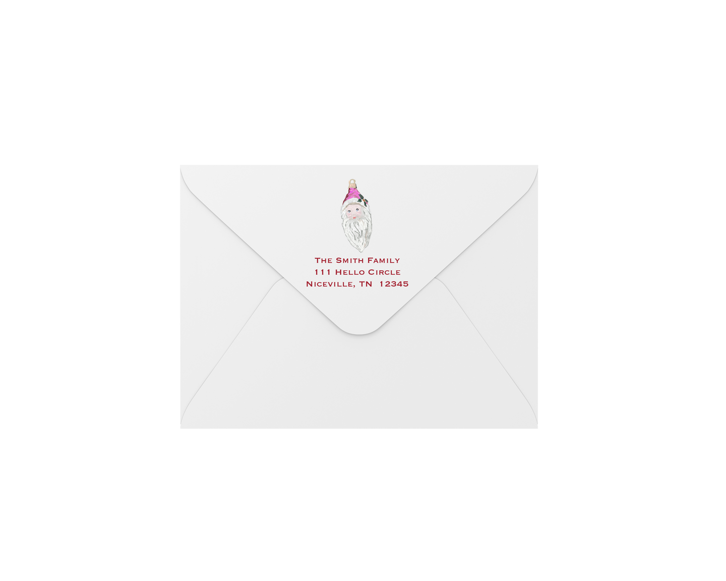ornament envelopes - address printing