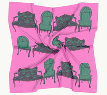 Silk Scarf - Settee & Balloon Chair Furniture in Pink